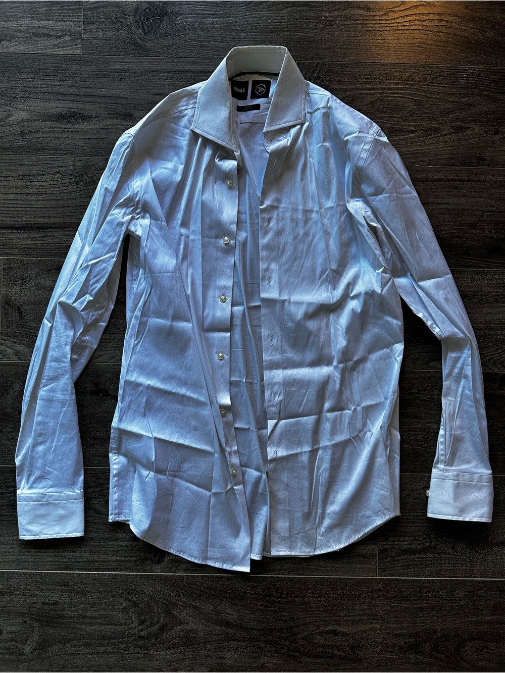 Hugo Boss White Men's Button-Down Dress Shirt